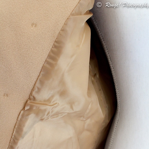 Faux Fur Belted Double Breasted Jacket In Camel - Picture 9 of 9